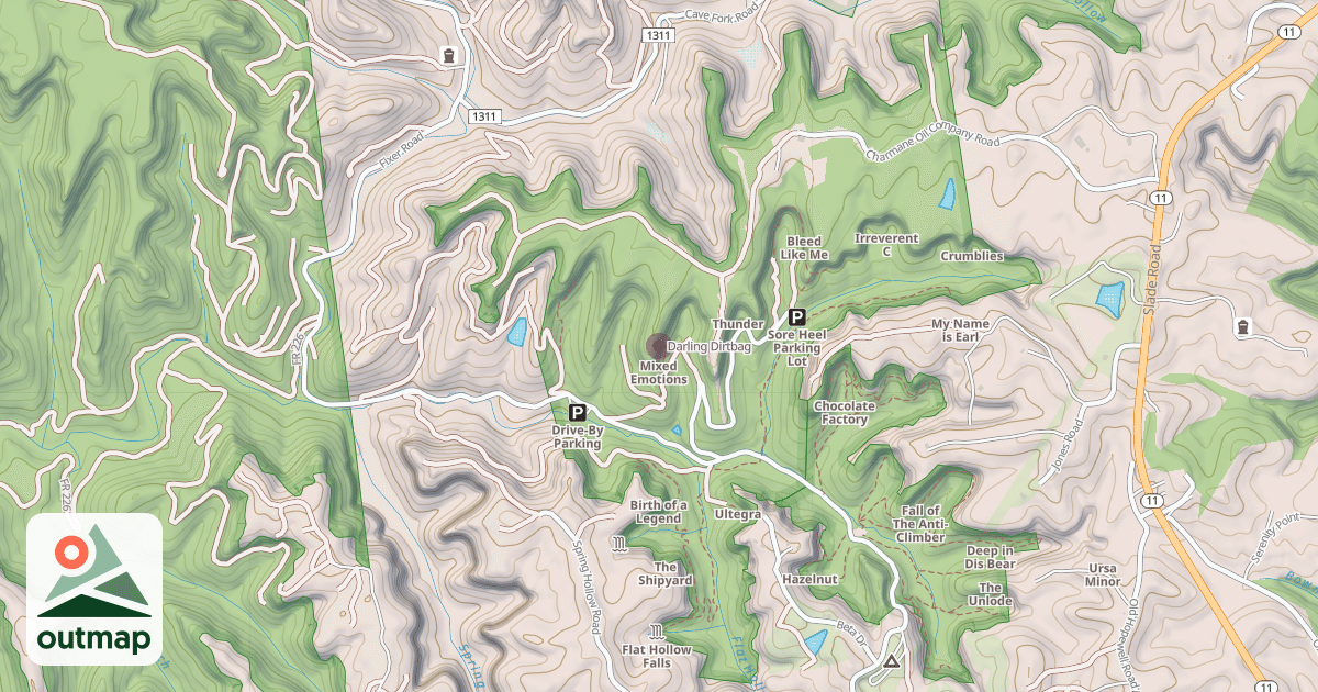 Map of Darling Dirtbag