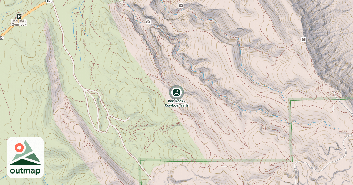 Map of Red Rock - Cowboy Trails