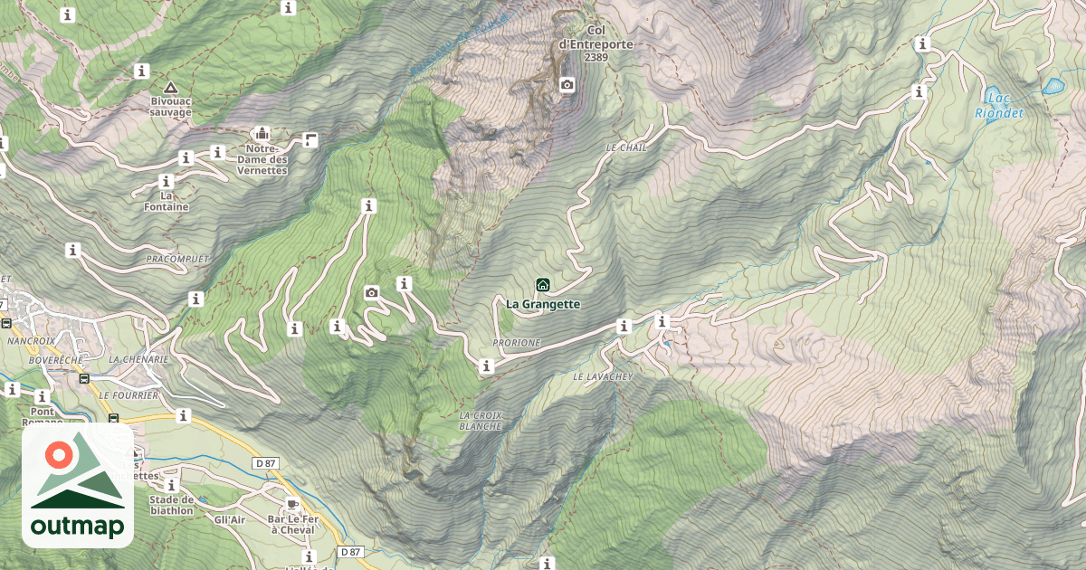 Map of La Grangette