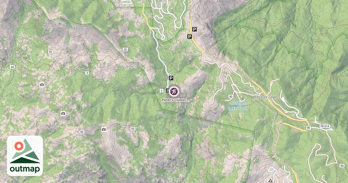 Map of Peter's Cluster