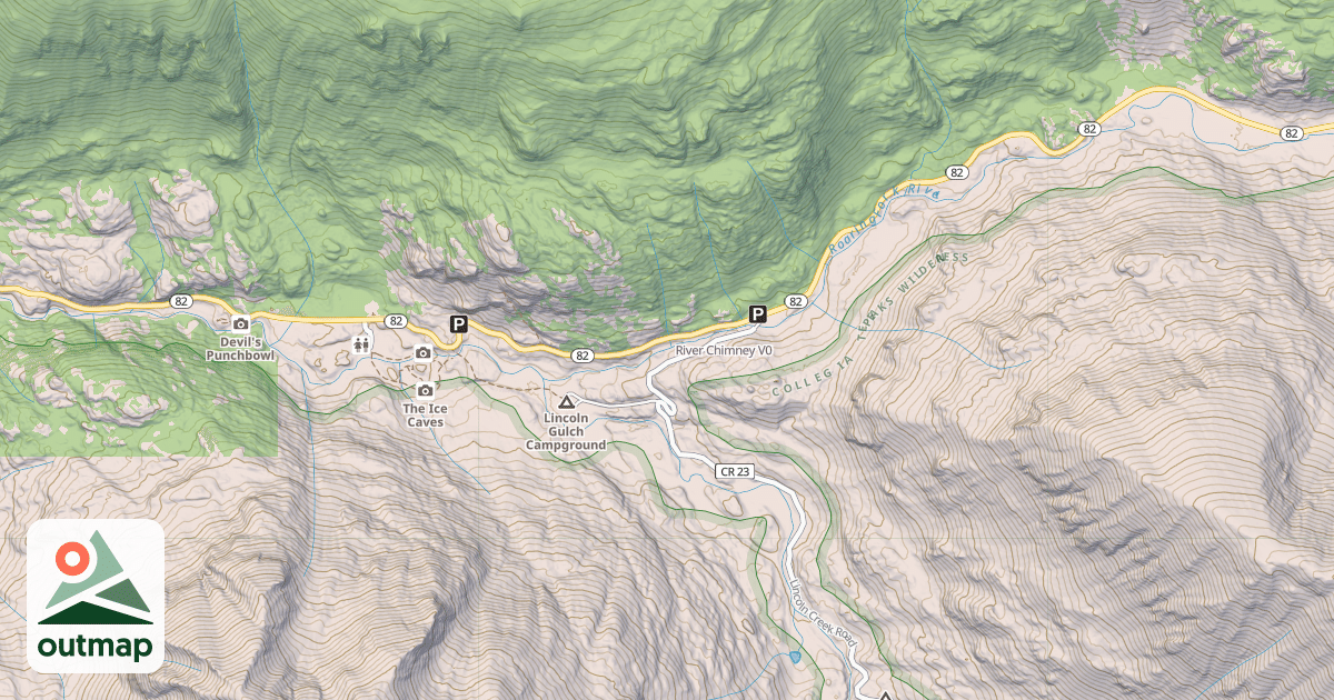 Map of River Chimney