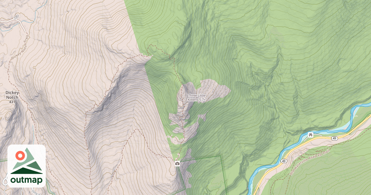 Map of Three Little Kittens