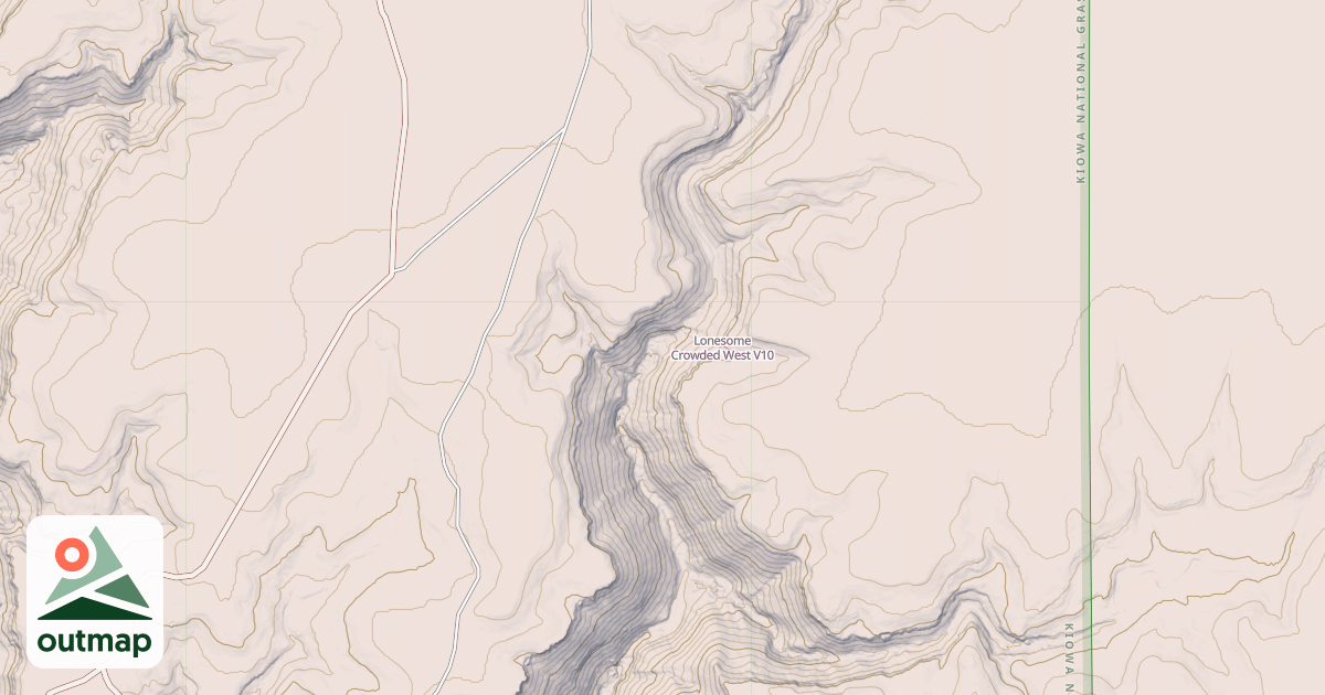 Map of Lonesome Crowded West
