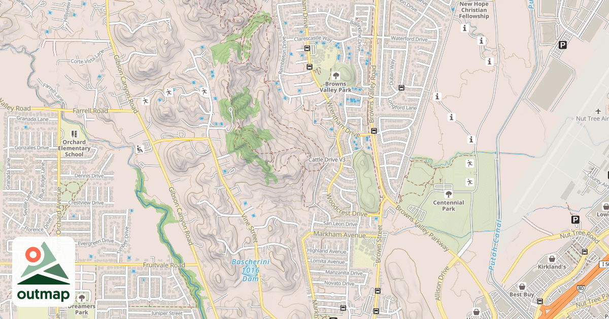 Map of Cattle Drive