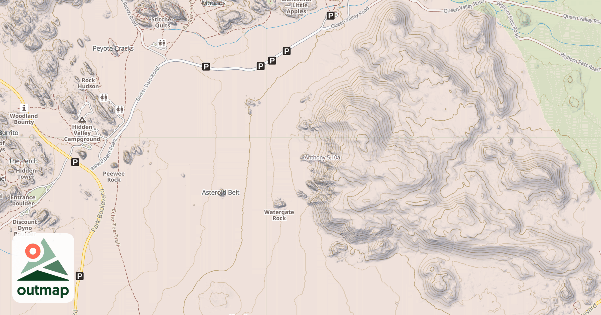 Map of Anthony