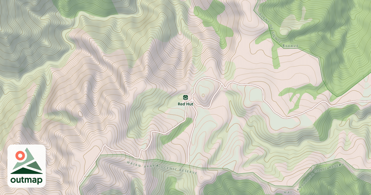 Map of Red Hut