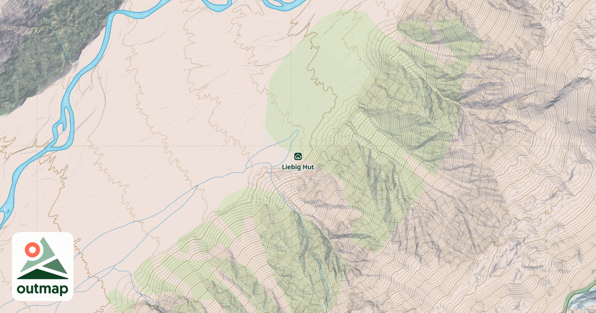 Map of Liebig Hut