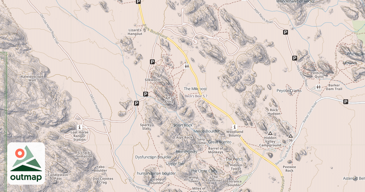 Map of Beck's Bear