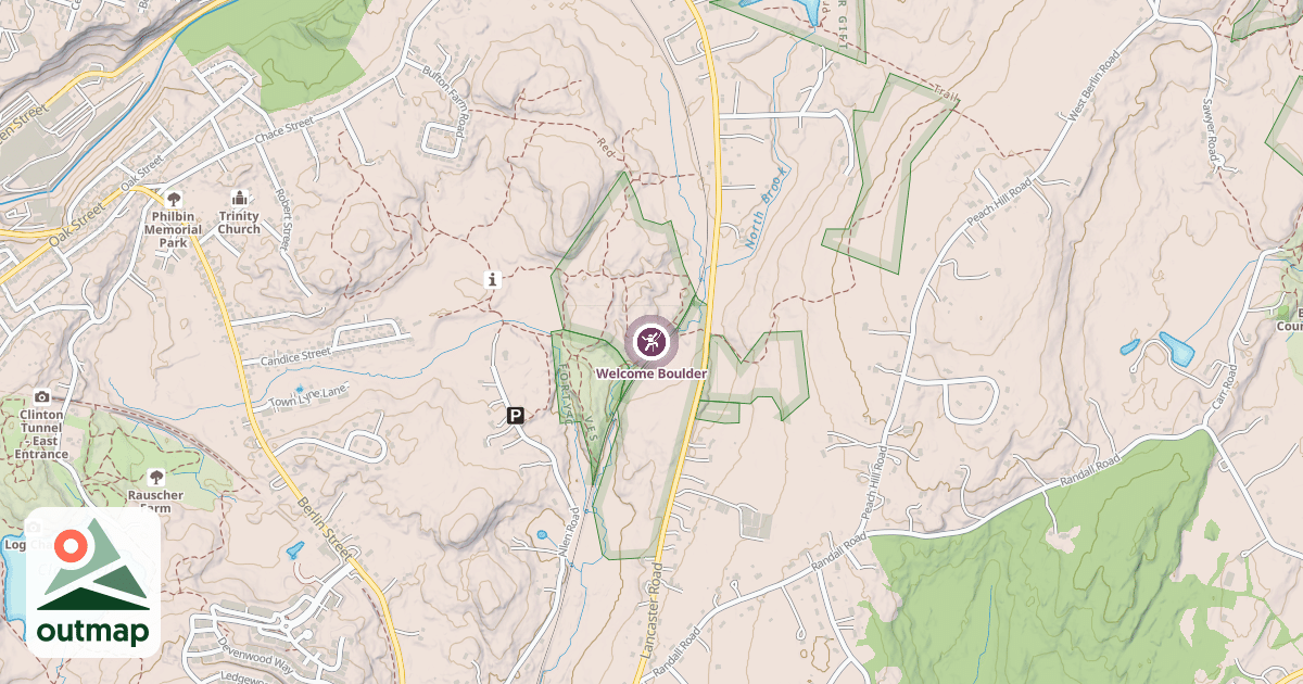 Map of Welcome Boulder
