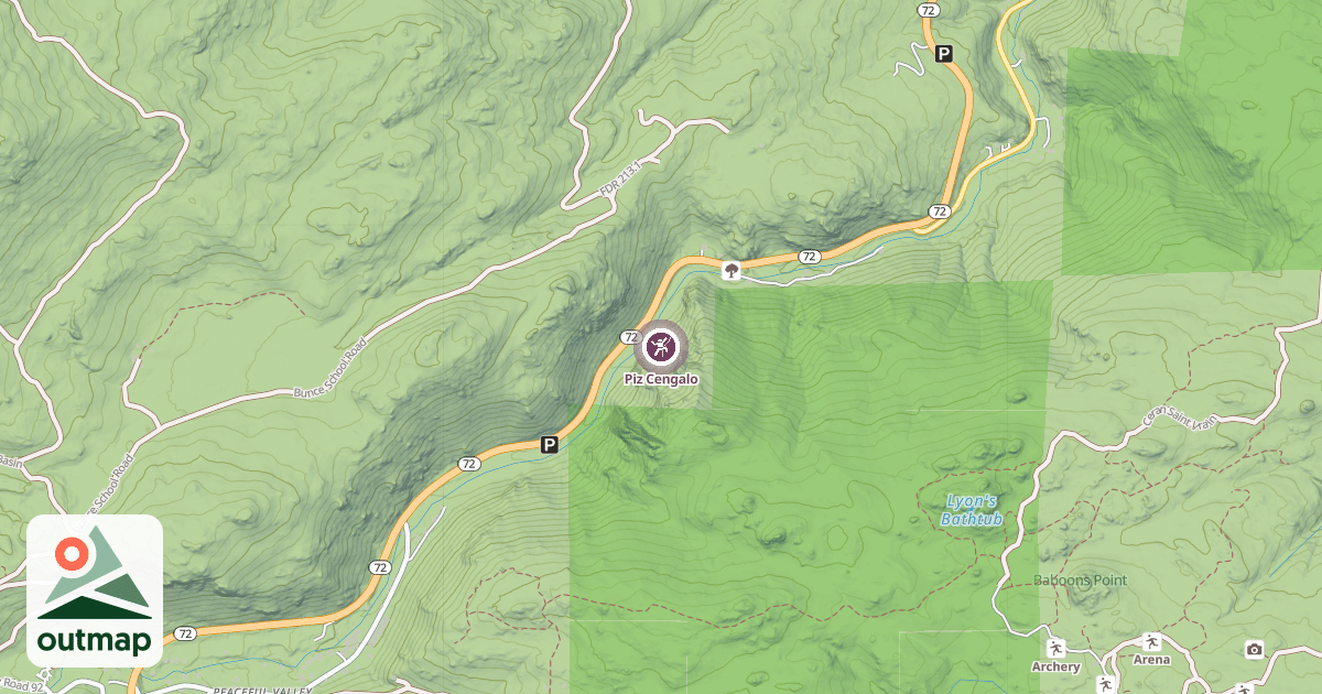 Map of Piz Cengalo