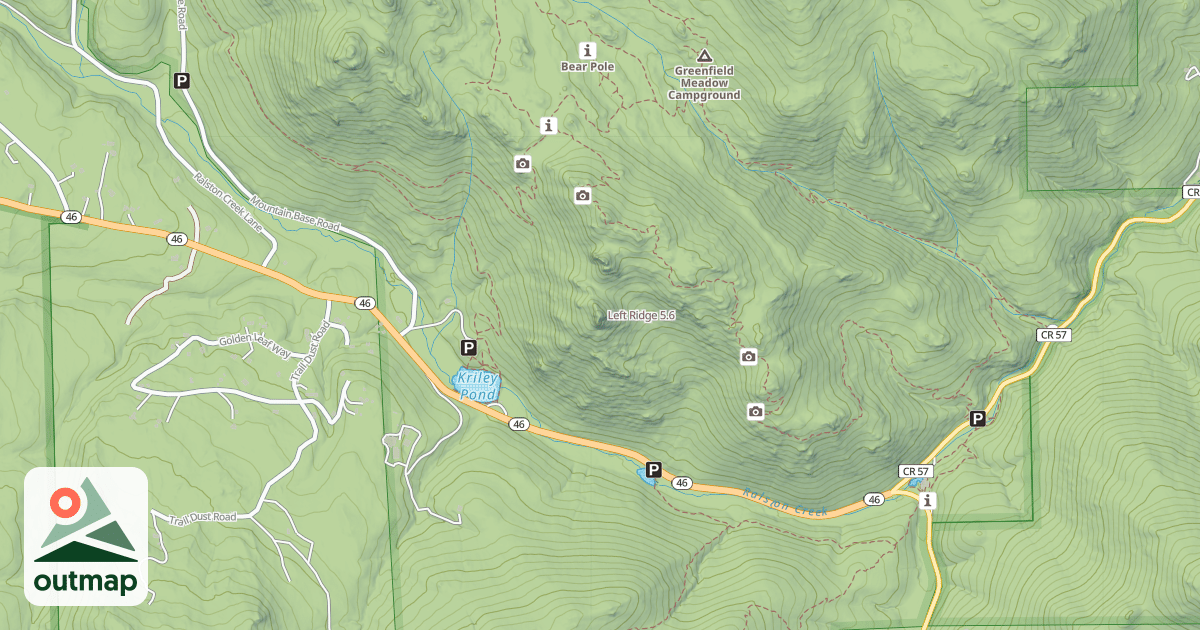 Map of Left Ridge