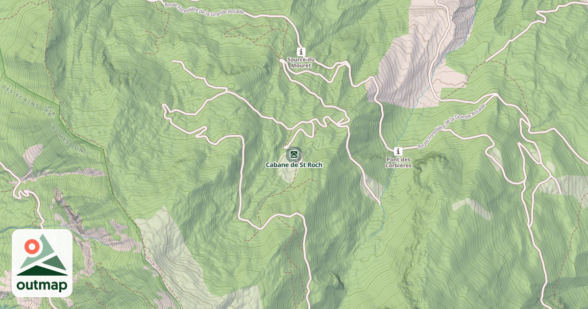 Map of Cabane de St Roch
