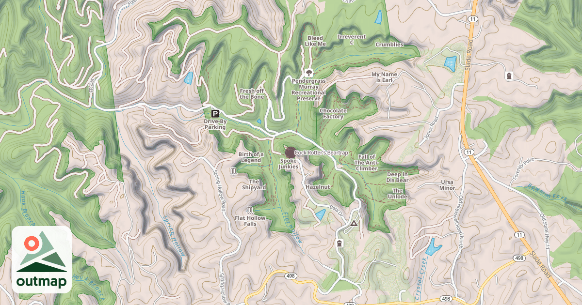 Map of Cock Rotter's Beartrap