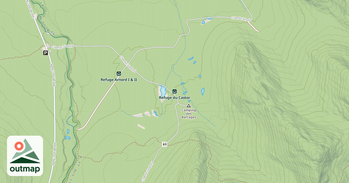 Map of Refuge du Castor