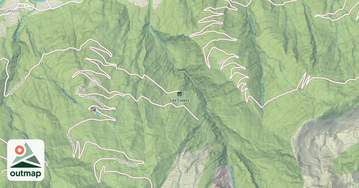 Map of Les Culets