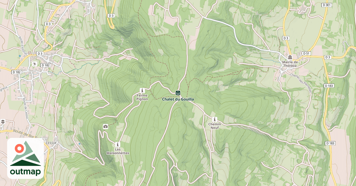 Map of Chalet du Gouilla