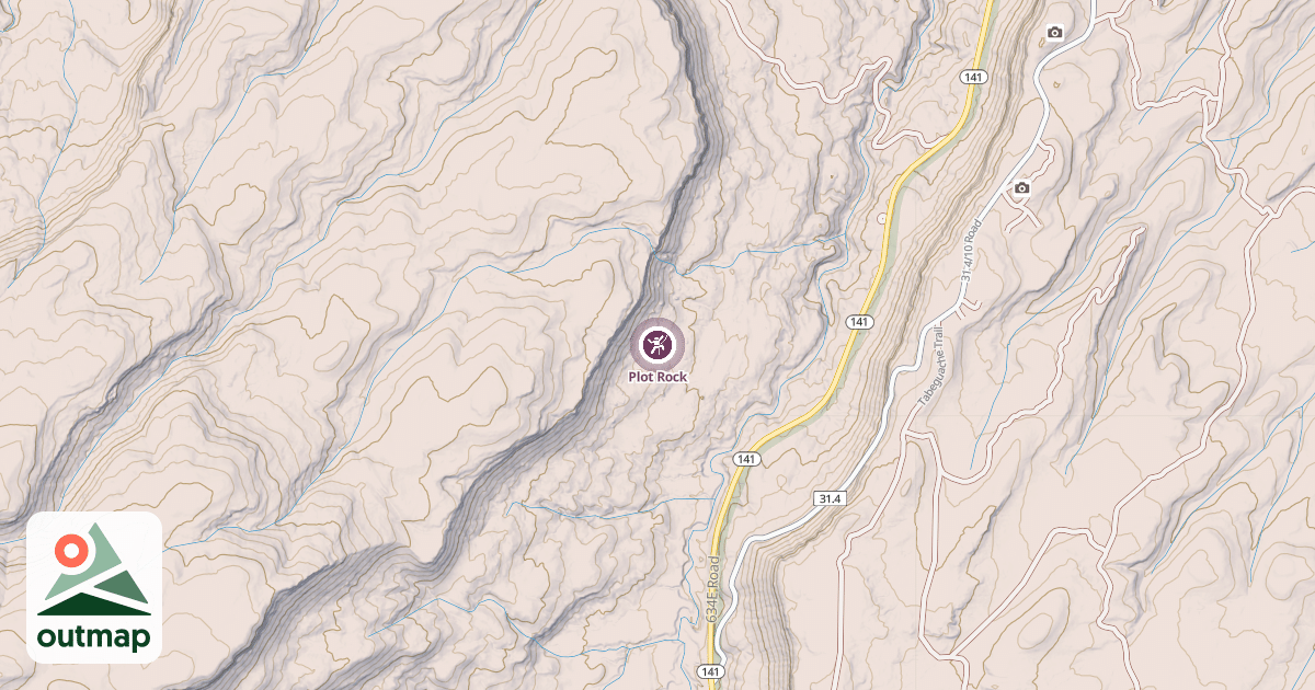 Map of Plot Rock