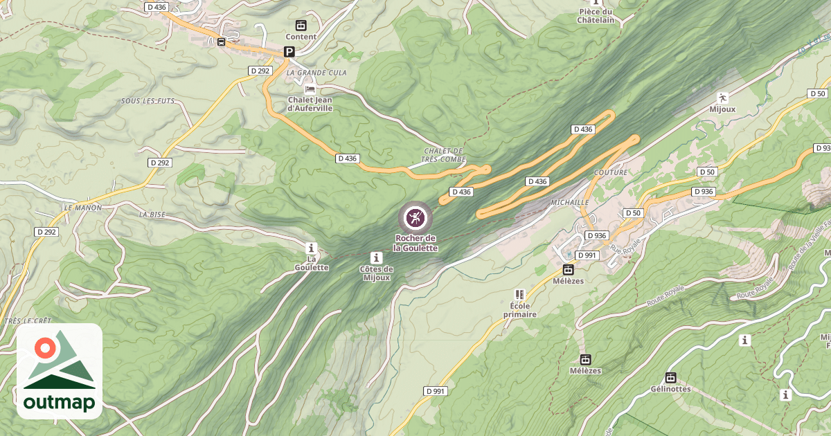 Map of Rocher de la Goulette