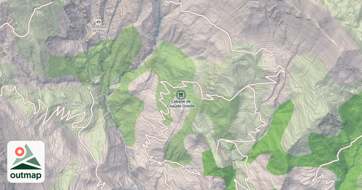 Map of Cabane de Chaude Oreille