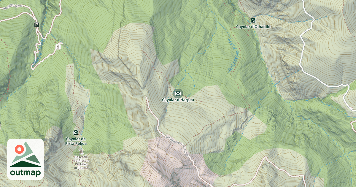 Map of Cayolar d'Harpea