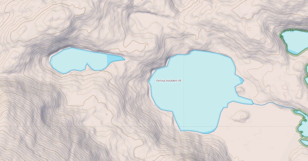 Map preview of Various boulders