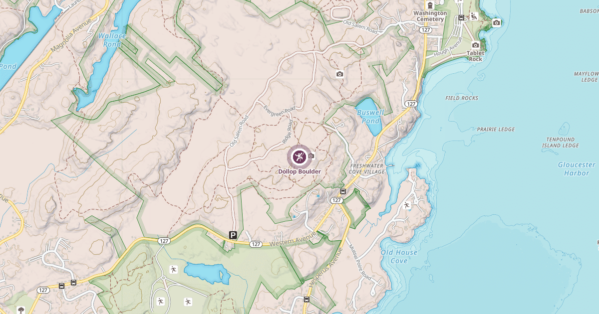 Map preview of Dollop Boulder