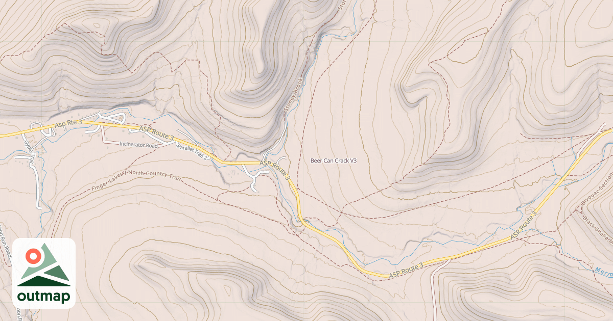 Map of Beer Can Crack