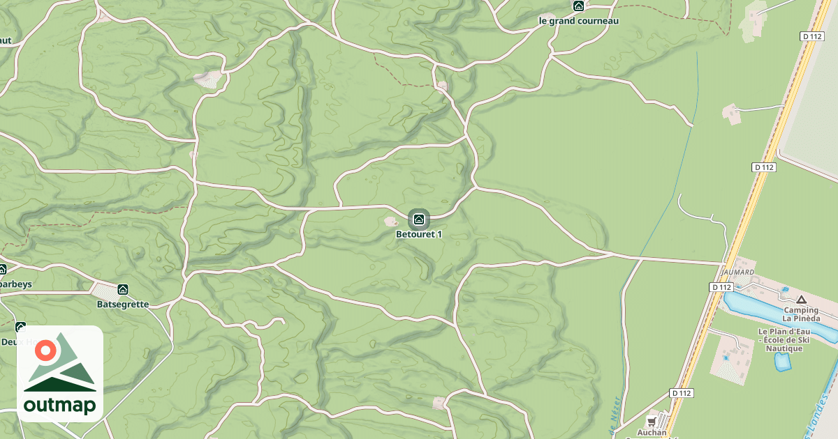 Map of Betouret 1