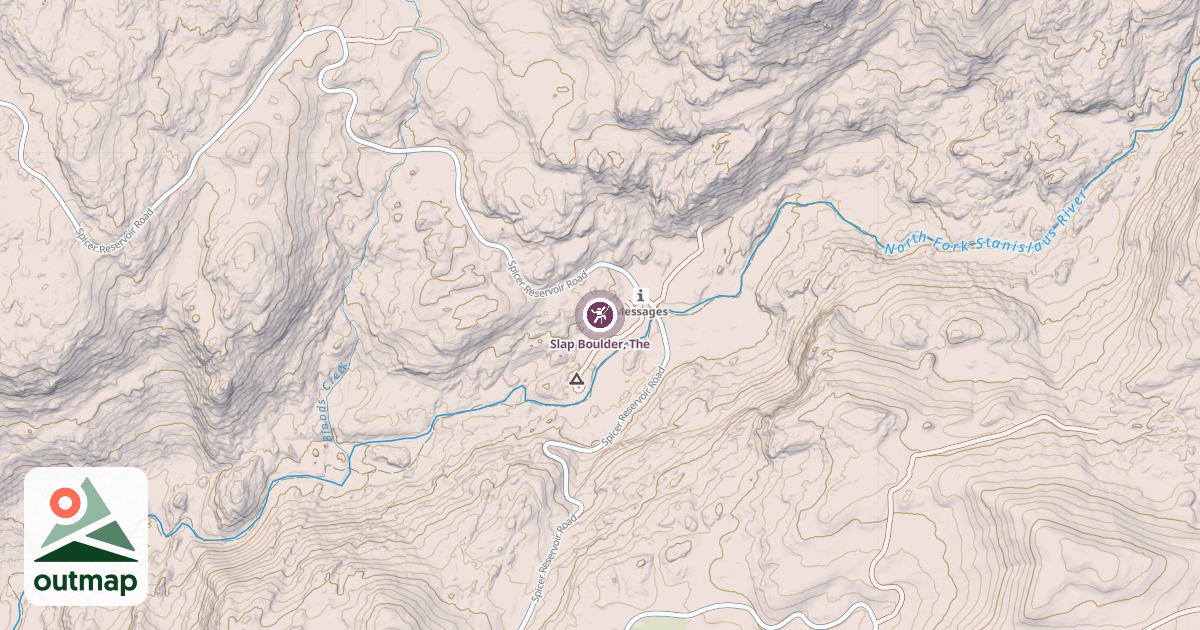 Map of Slap Boulder, The