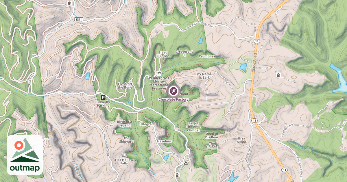 Map of Chocolate Factory