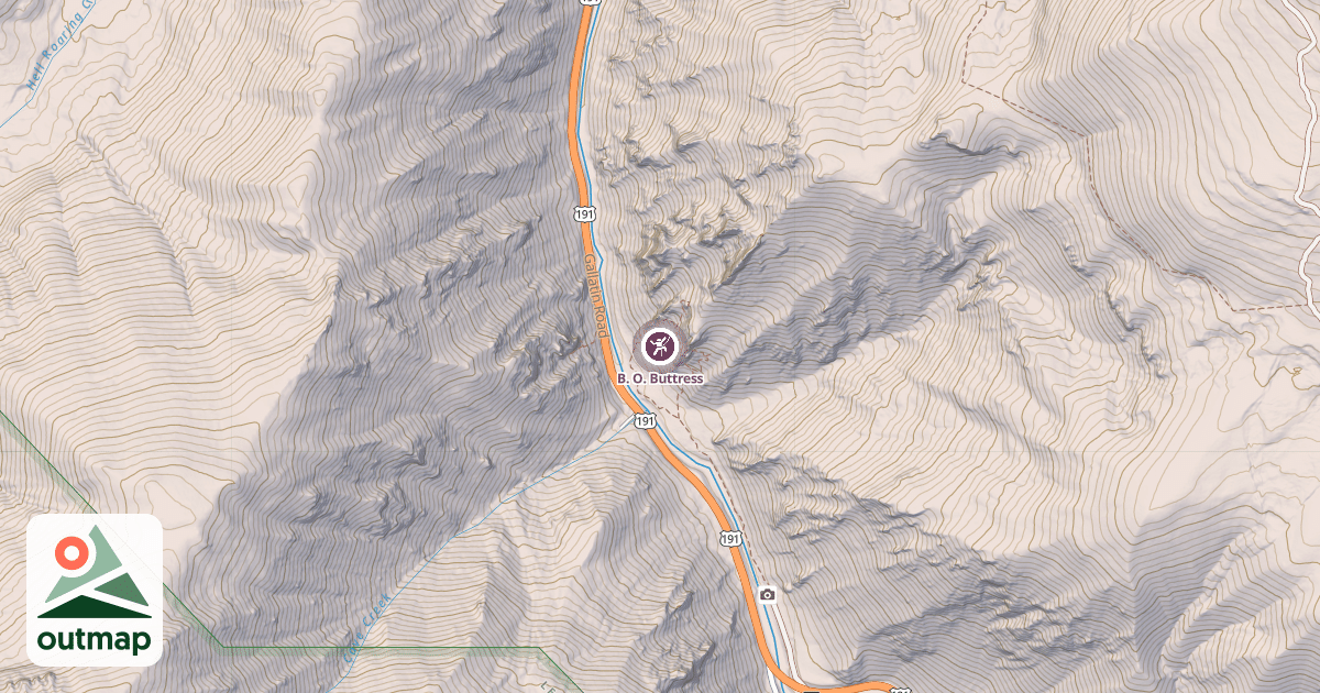 Map of B. O. Buttress