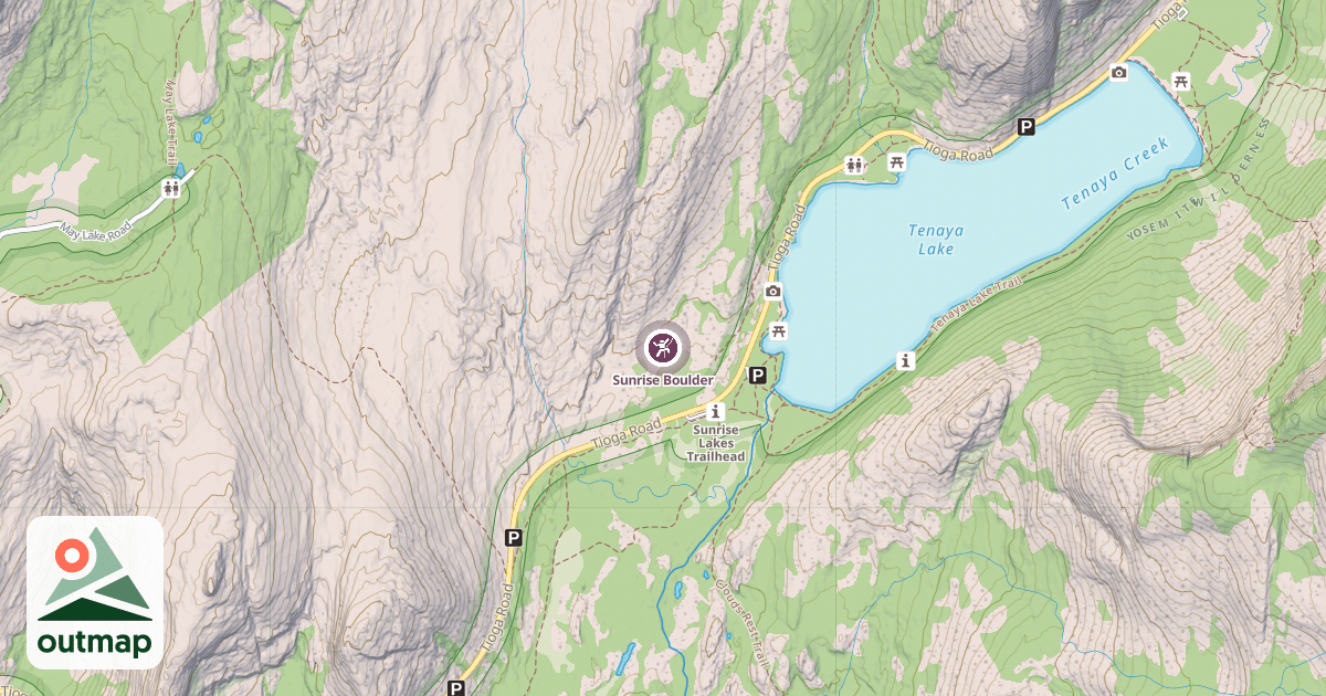 Map of Sunrise Boulder