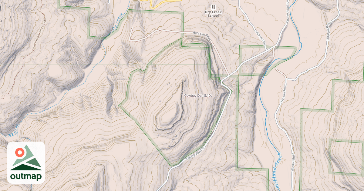 Map of Cowboy Dan