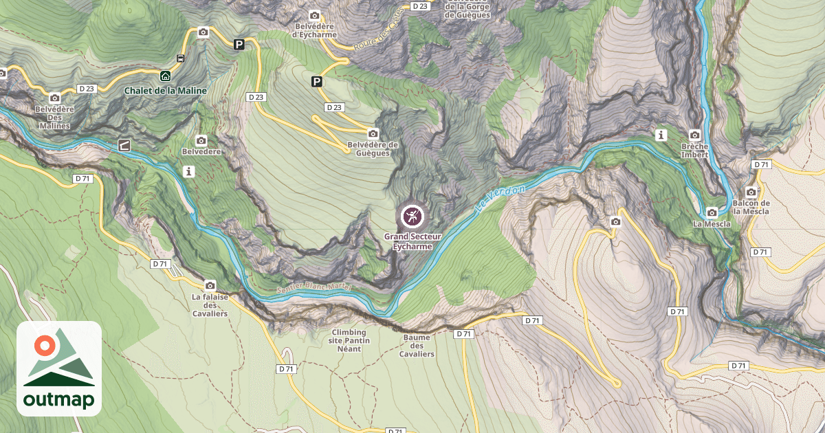 Map of Grand Secteur Eycharme