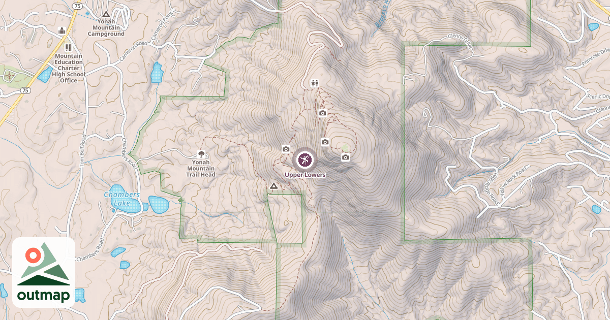 Map of Upper Lowers