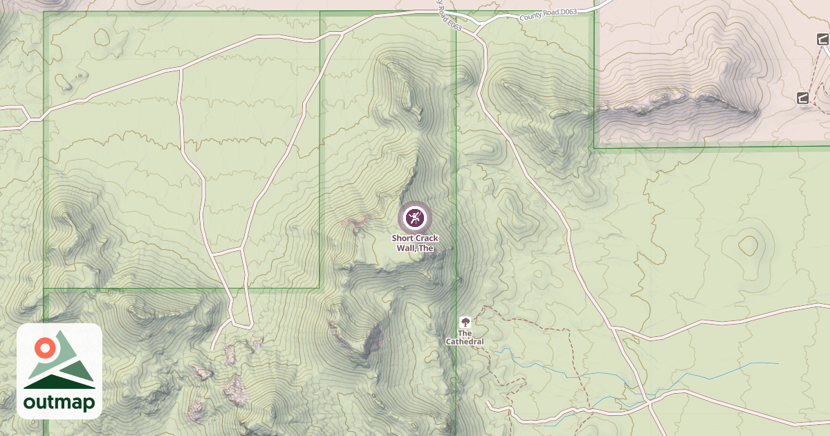Map of Short Crack Wall, The