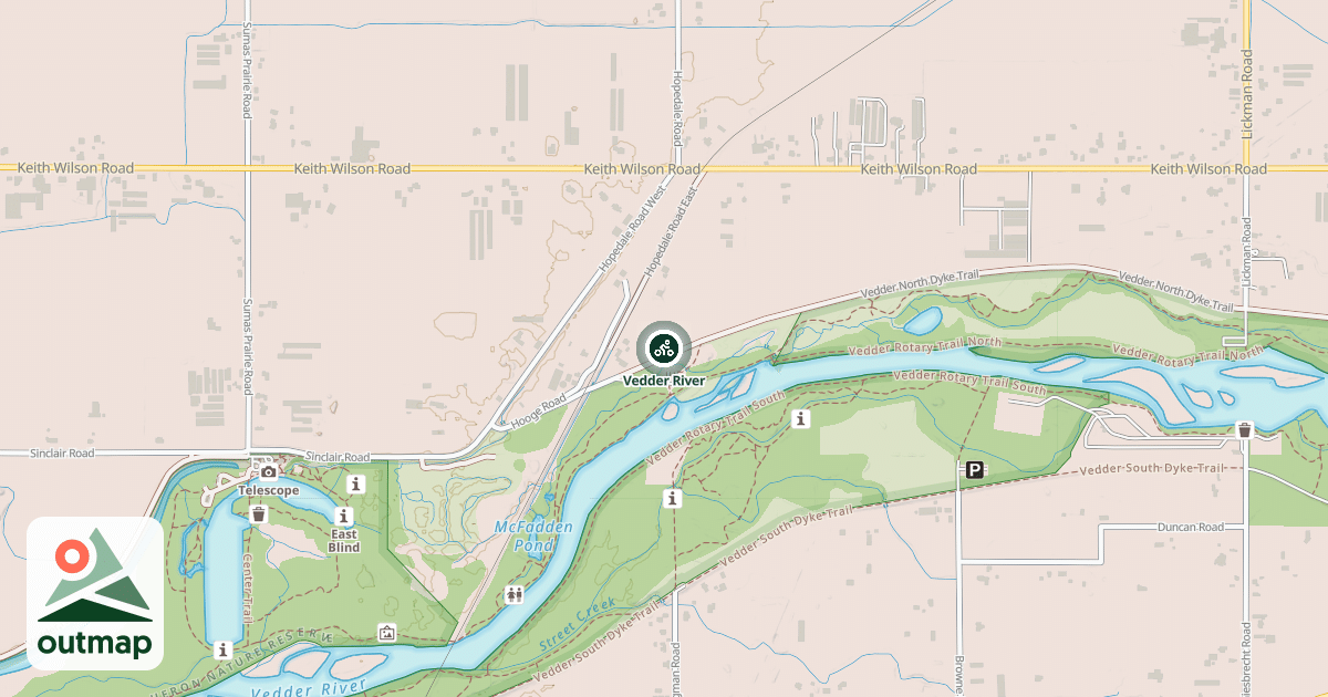 Map of Vedder River