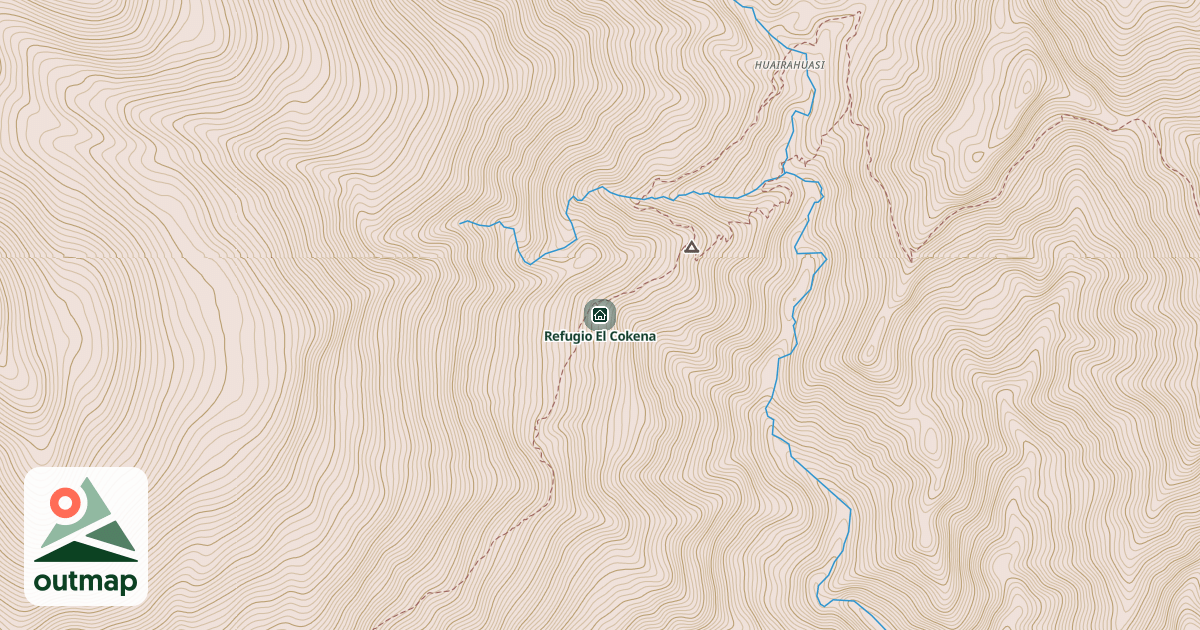 Map of Refugio El Cokena