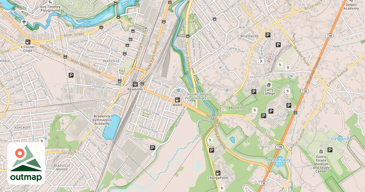 Map of Boulder Below Pinnacle Right