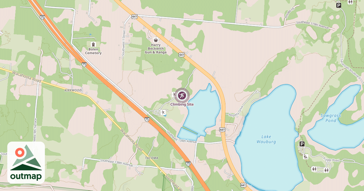 Map of Climbing Site