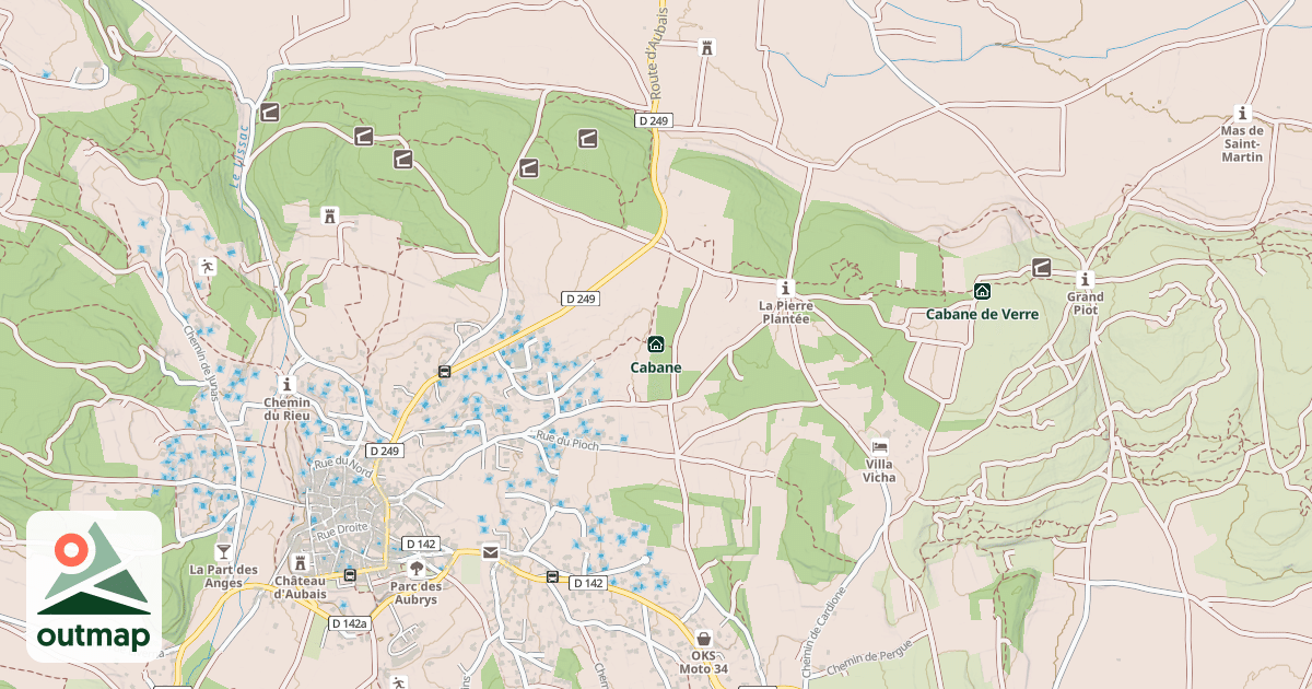 Map of Cabane