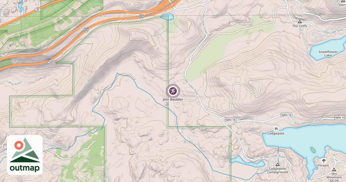 Map of Jinn Boulder