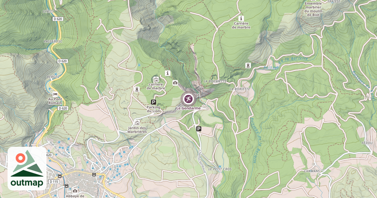 Map of Le Gendarme
