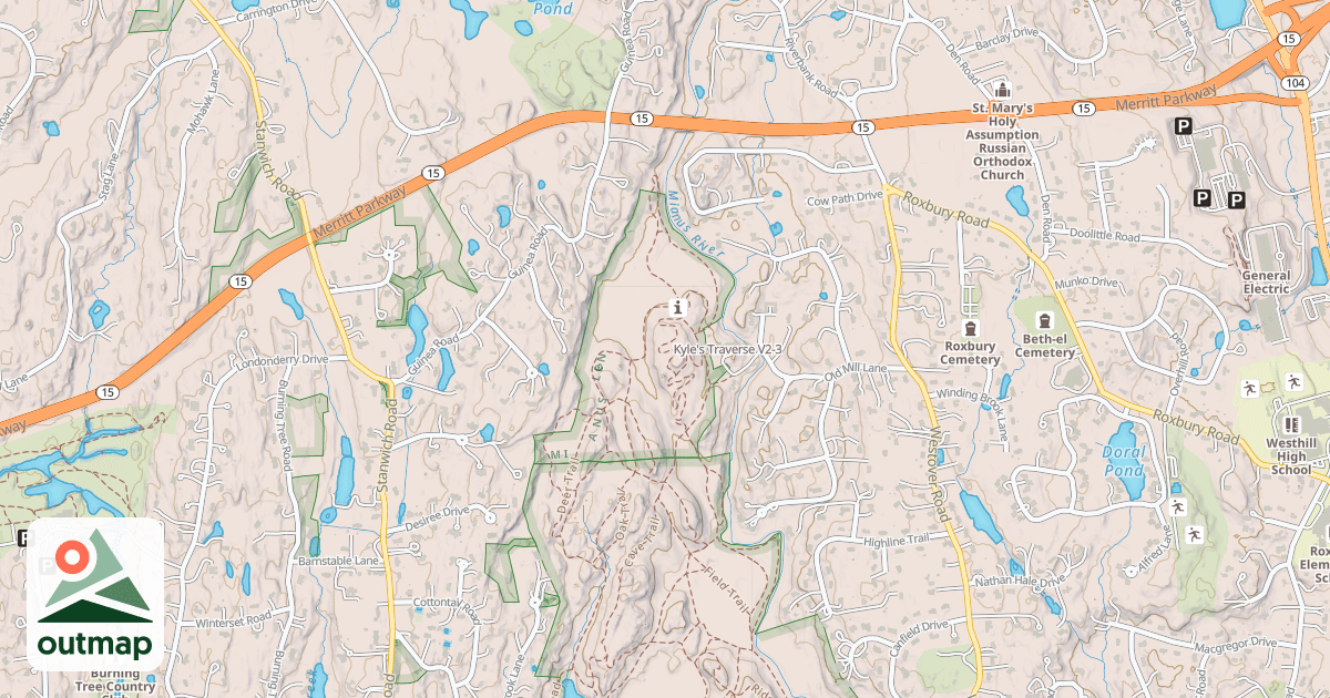 Map of Kyle's Traverse