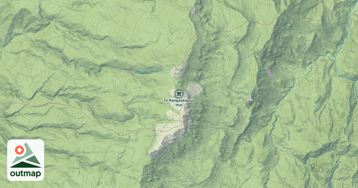 Map of Te Rangaakapua Hut