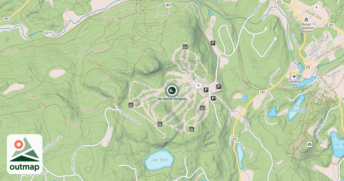 Map of Ski Morin Heights