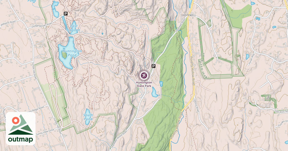 Map of Huntington State Park