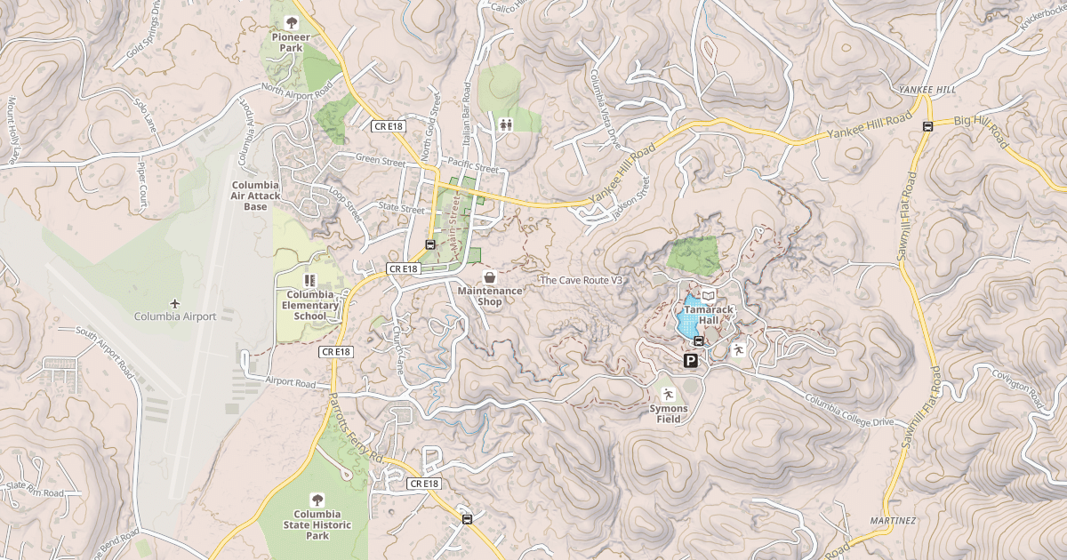 Map preview of The Cave Route