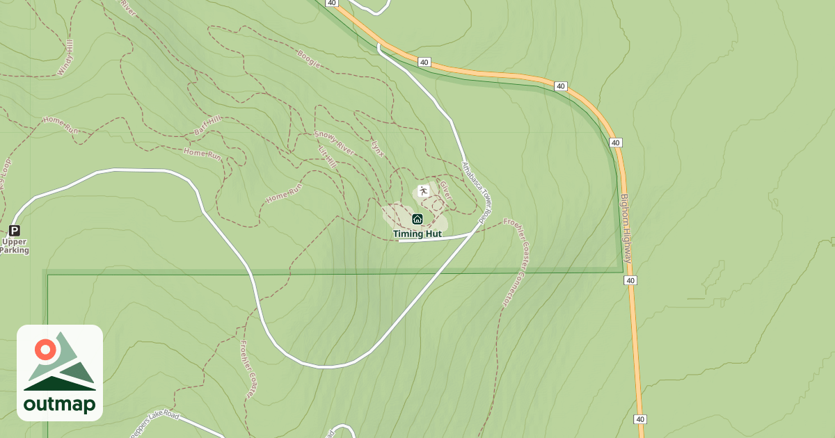 Map of Timing Hut