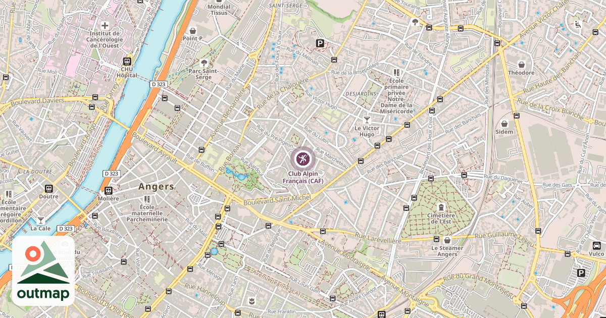 Map of Club Alpin Français (CAF)